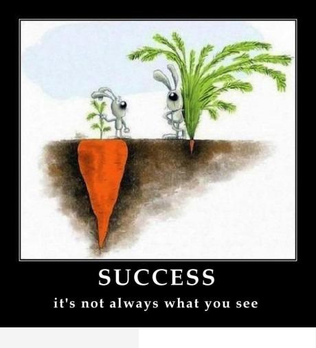 Succes it's not always what you see