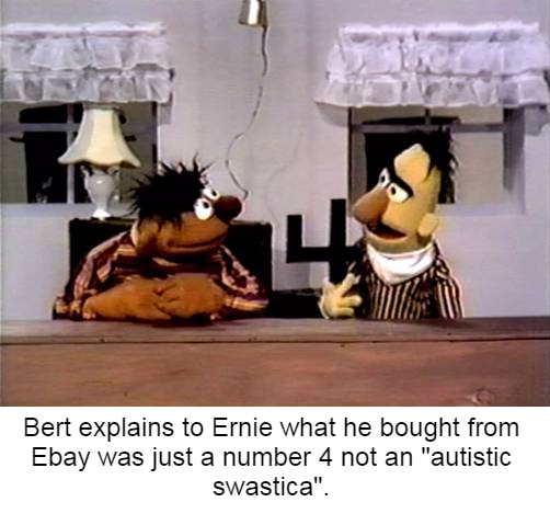 Ernie wastes Bert's hard earned drug money