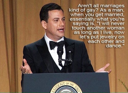 Aren't all marriages kind of gay?