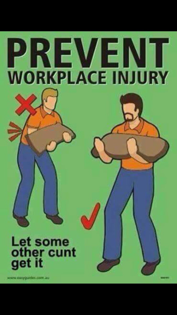 How to prevent work place injury?