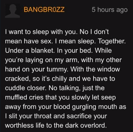 Pornhub commentators can be pretty thoughtful at times.