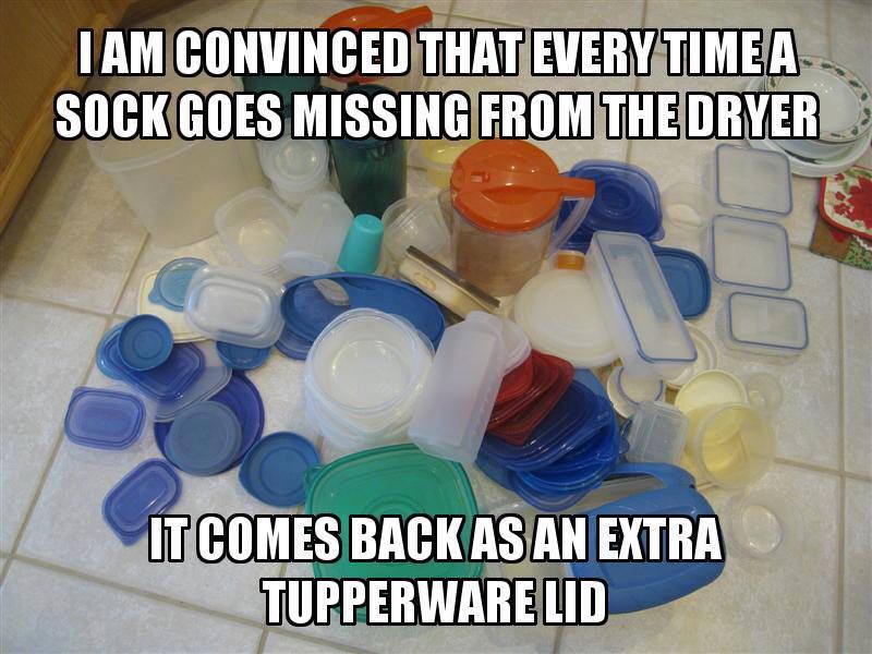 Socks and Tupperware