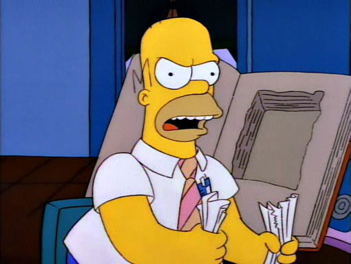 "Dear Homer, I.O.U. one emergency donut. Signed, Homer" - ***! He's always one step ahead!