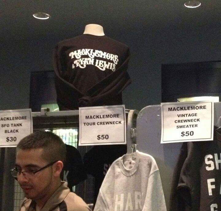 That's $50 for a t-shirt