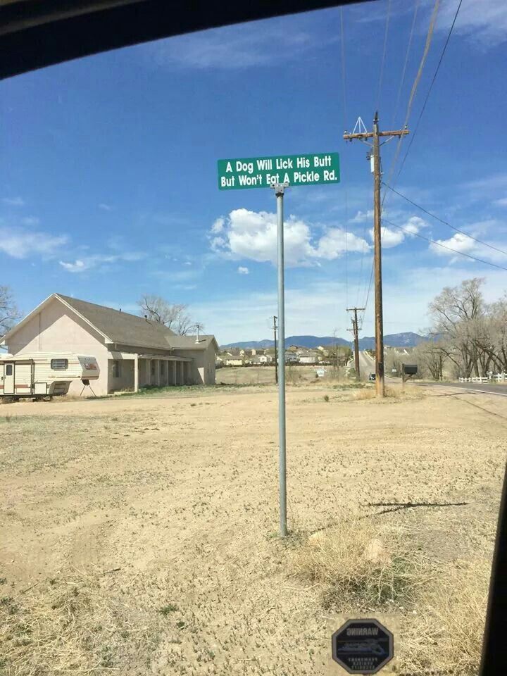 Real street name in Fountain, CO