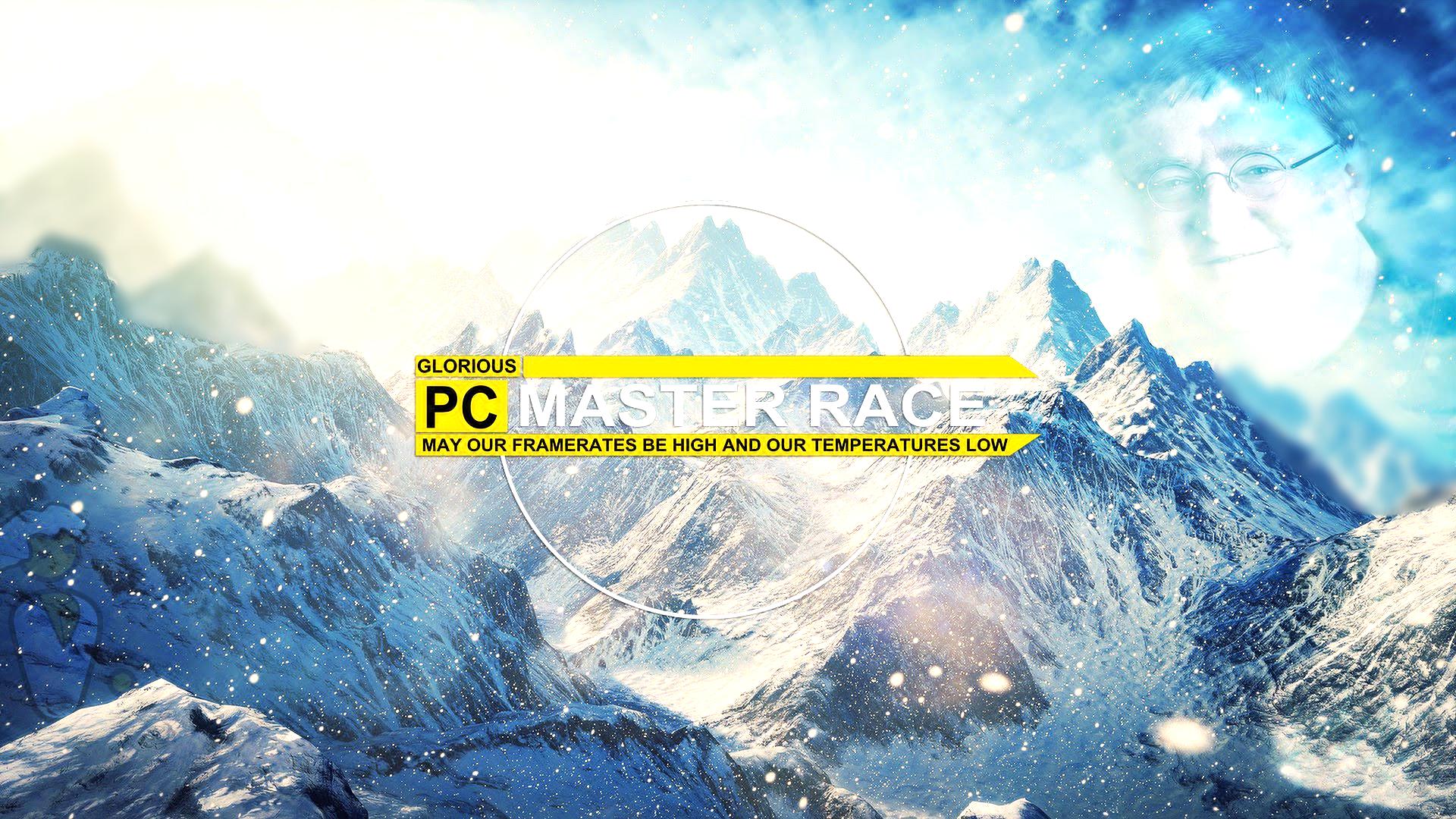 Edited the PCMR mountain wallpaper post someone made. Here ya go!