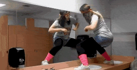 Who the fuq dances on the sink counters?