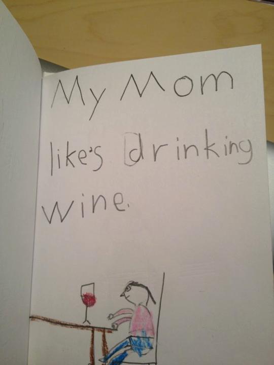 "Write once sentence about a family member and draw a picture about it"