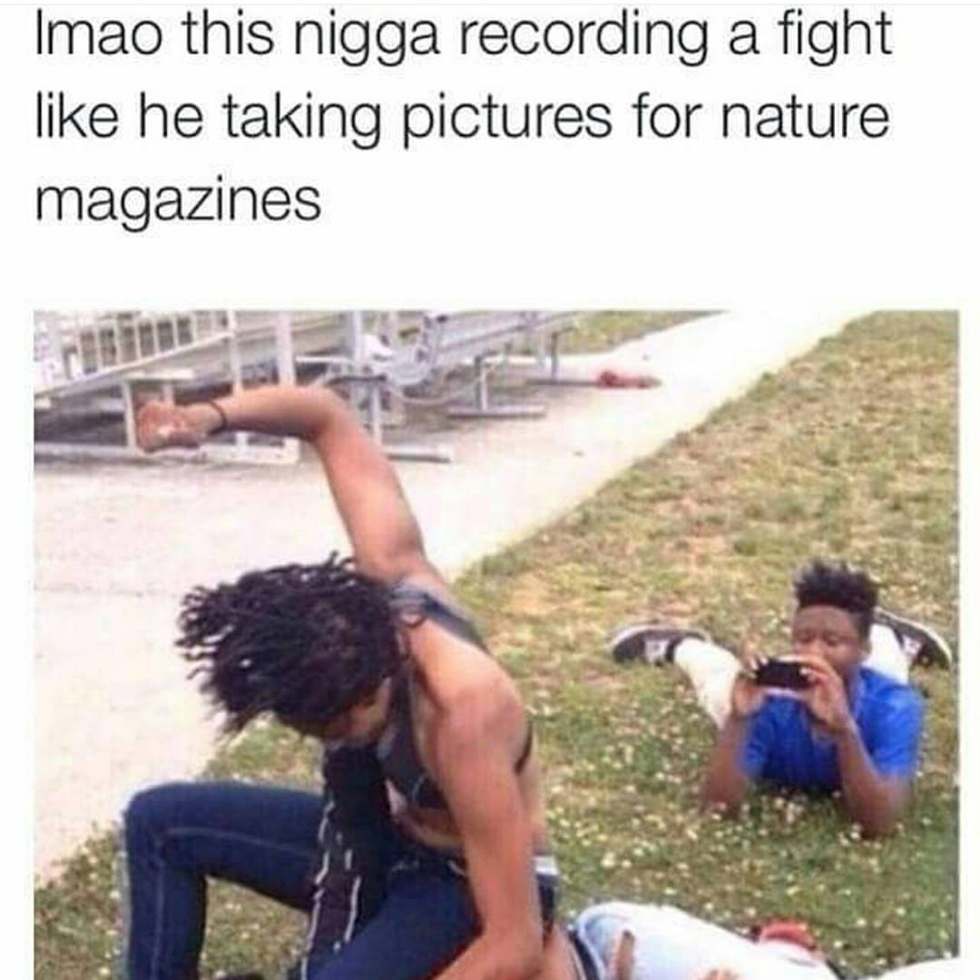 And here you can see two African Americans in their natural habitat