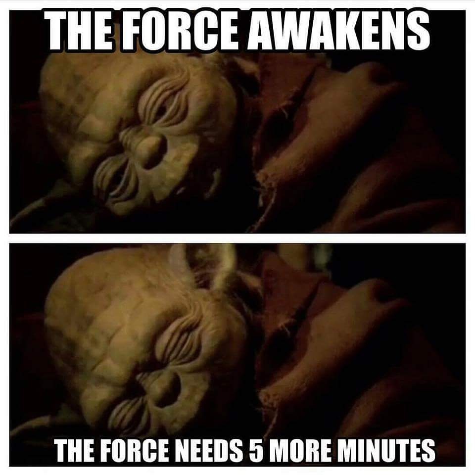 5 more minutes the force needs