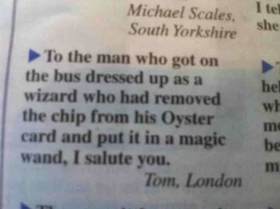 Tom loves wizard.