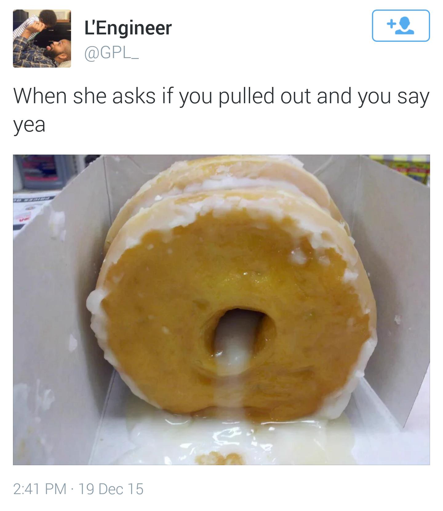 Cream filled instead of glazed