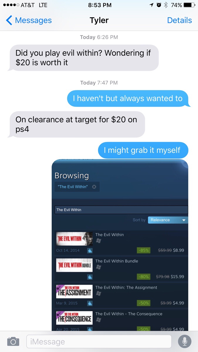 Son, that ain't a clearance price.
