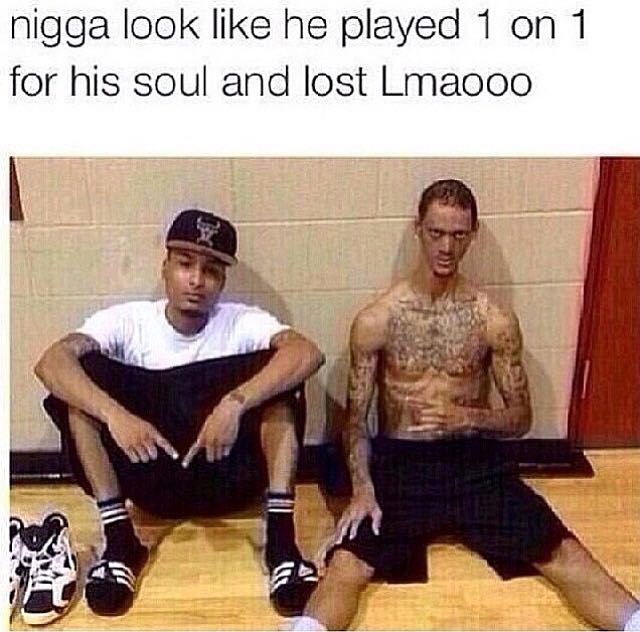 His soul is in the basketball like space jam