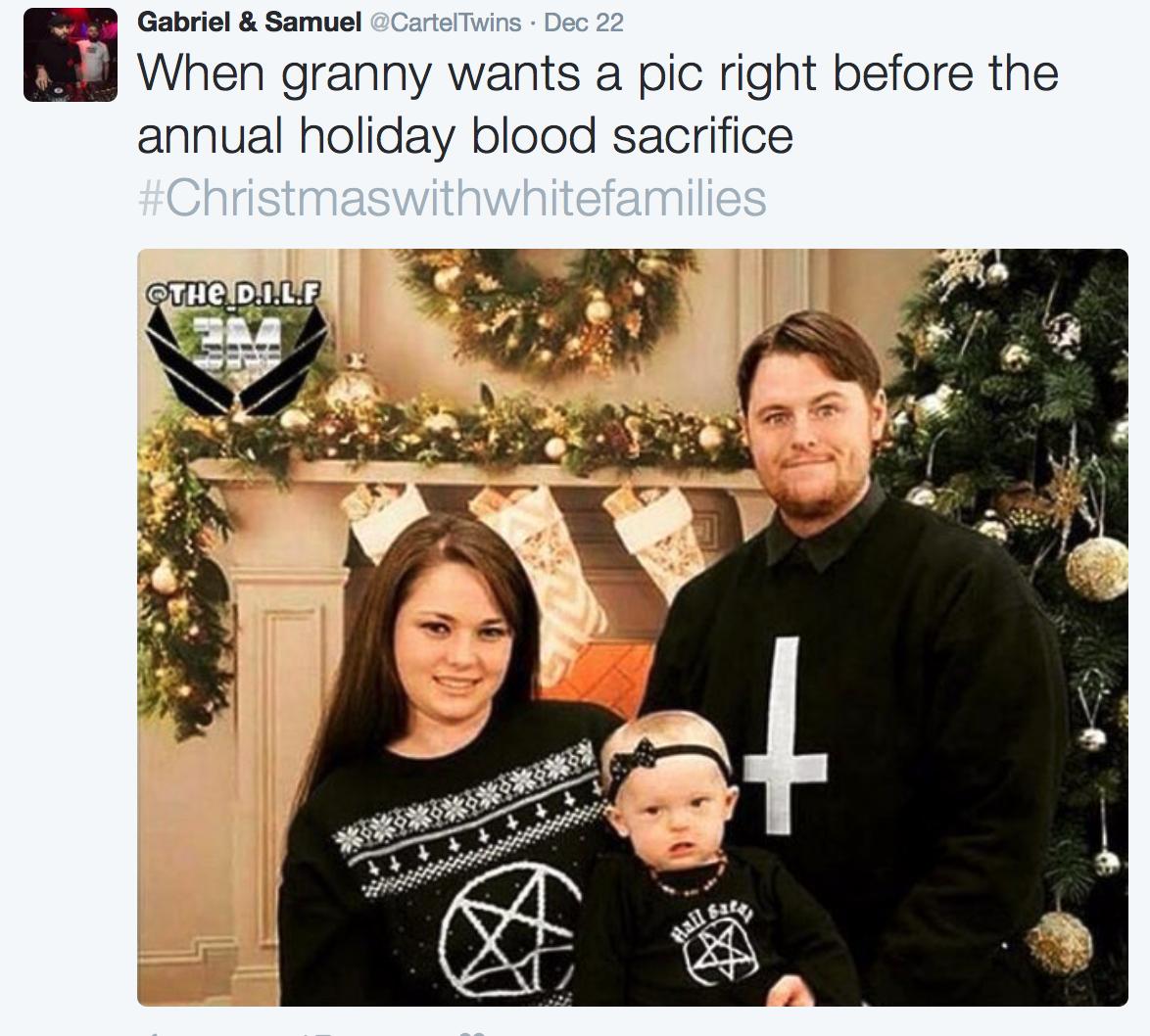 Christmas with white families