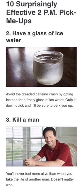 How to pick yourself up at 2:00 PM