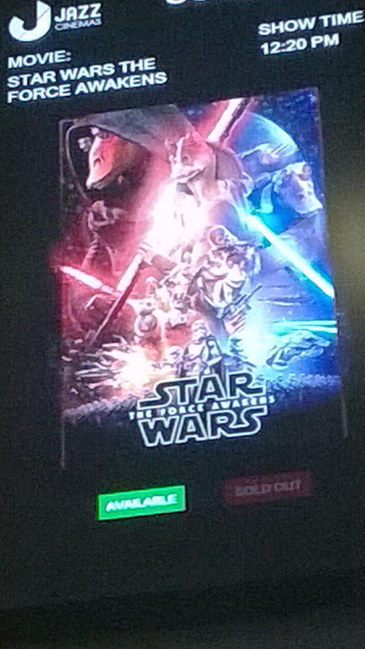 Star Wars poster at an Indian theatre