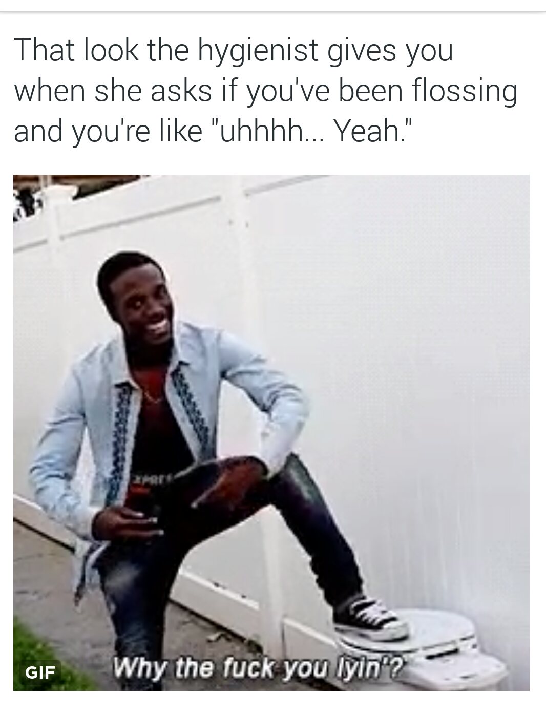 Those gums ain't about to be the only thing bleedin