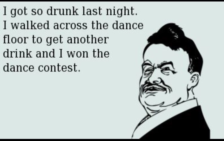 Last night.