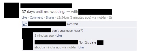 It's hour wedding!