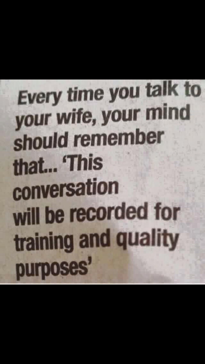 Advice for married people..