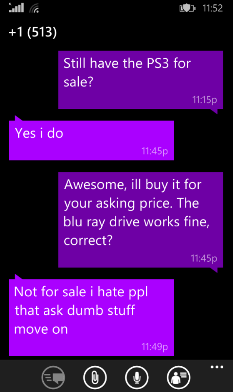 Buying a PS3 on Craigslist