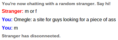 Omegle in a nutshell