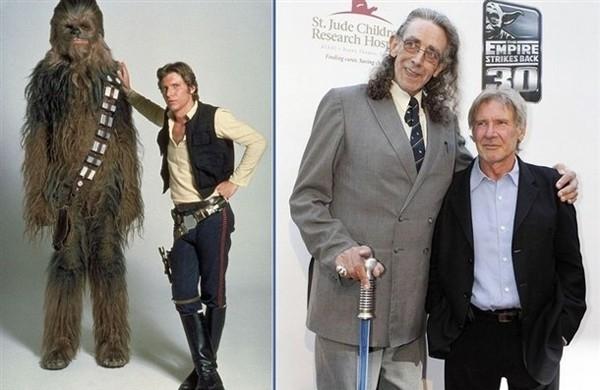 Chewbacca And Han Solo - Then And Now
