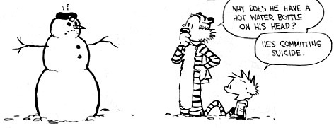 Calvin always was a little disturbed.