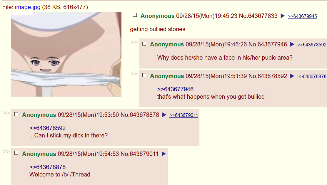 Welcome to /b/