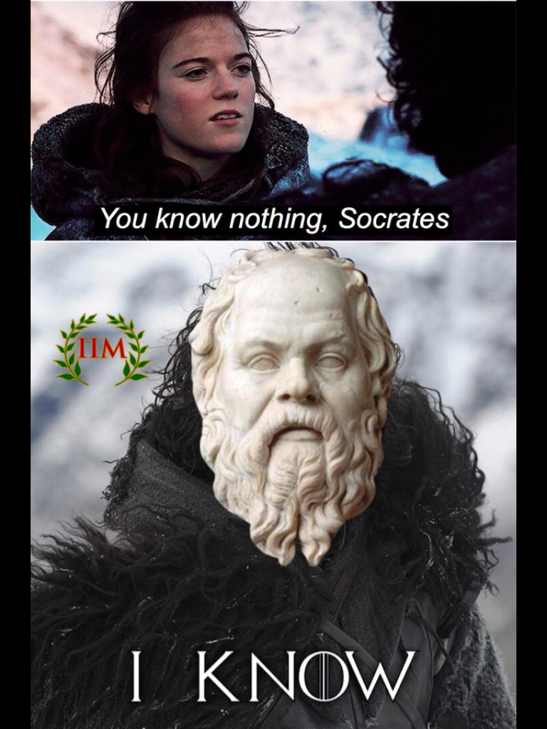 Socrates Snow knows nothing