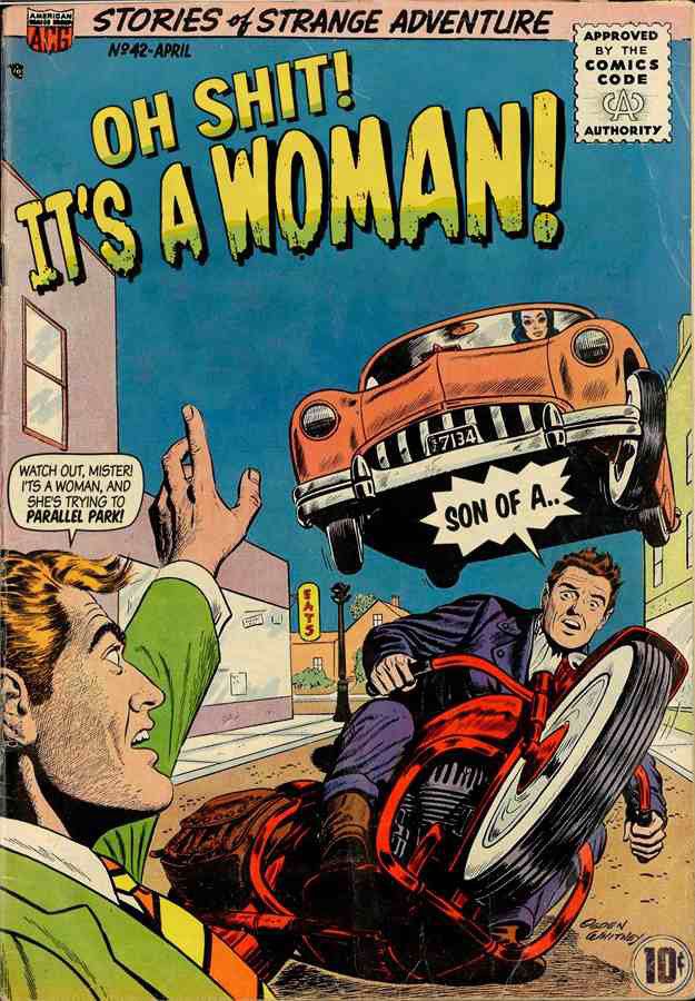 Watch out! It's a woman driver!