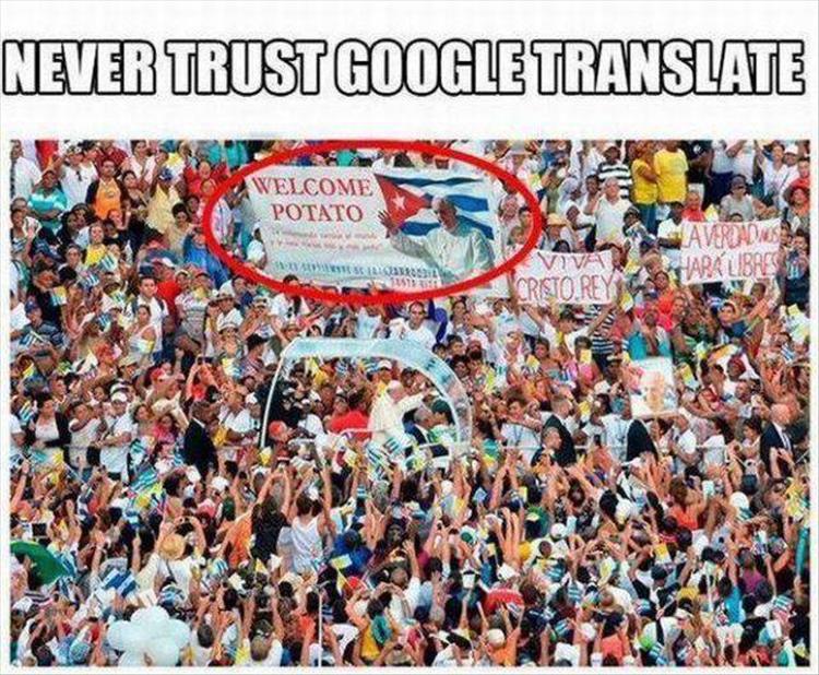 Don't trust Google translate
