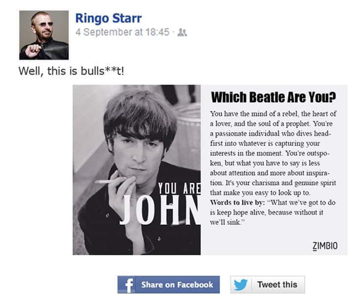 Proof that those Facebook quizzes are total bulls**t