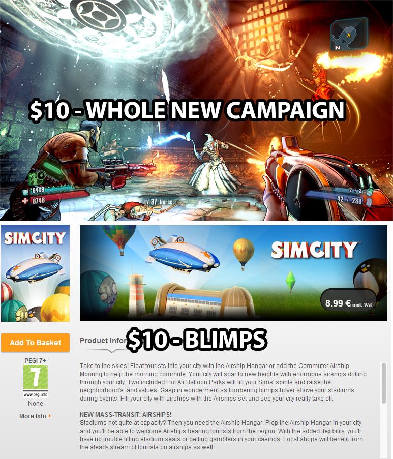 DLC from 2K Games and from EA