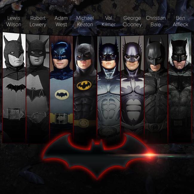 All the actors portraying Batman on screen in costume
