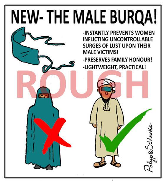 Male burqa - coming to a store near you
