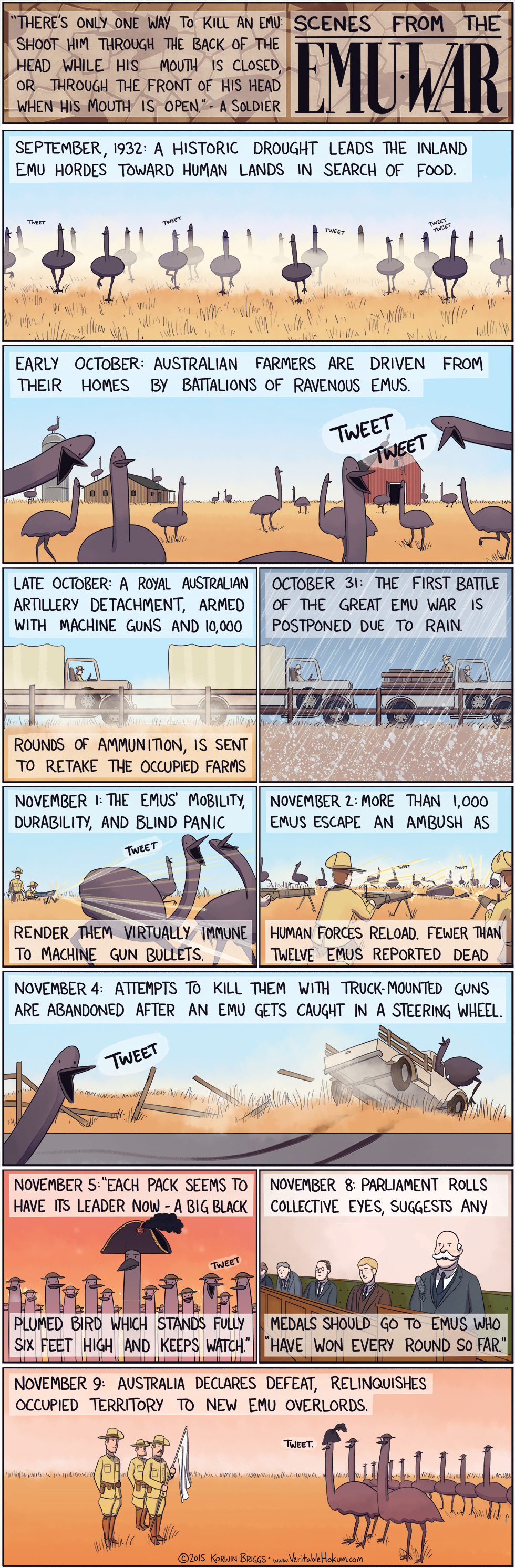 What is the Great Emu War?