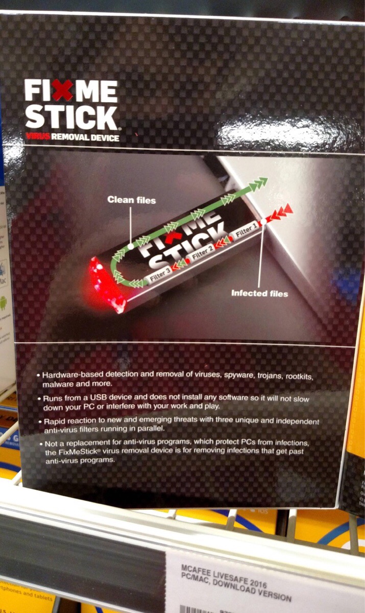 USB with 3 filters can clean even your most infected files