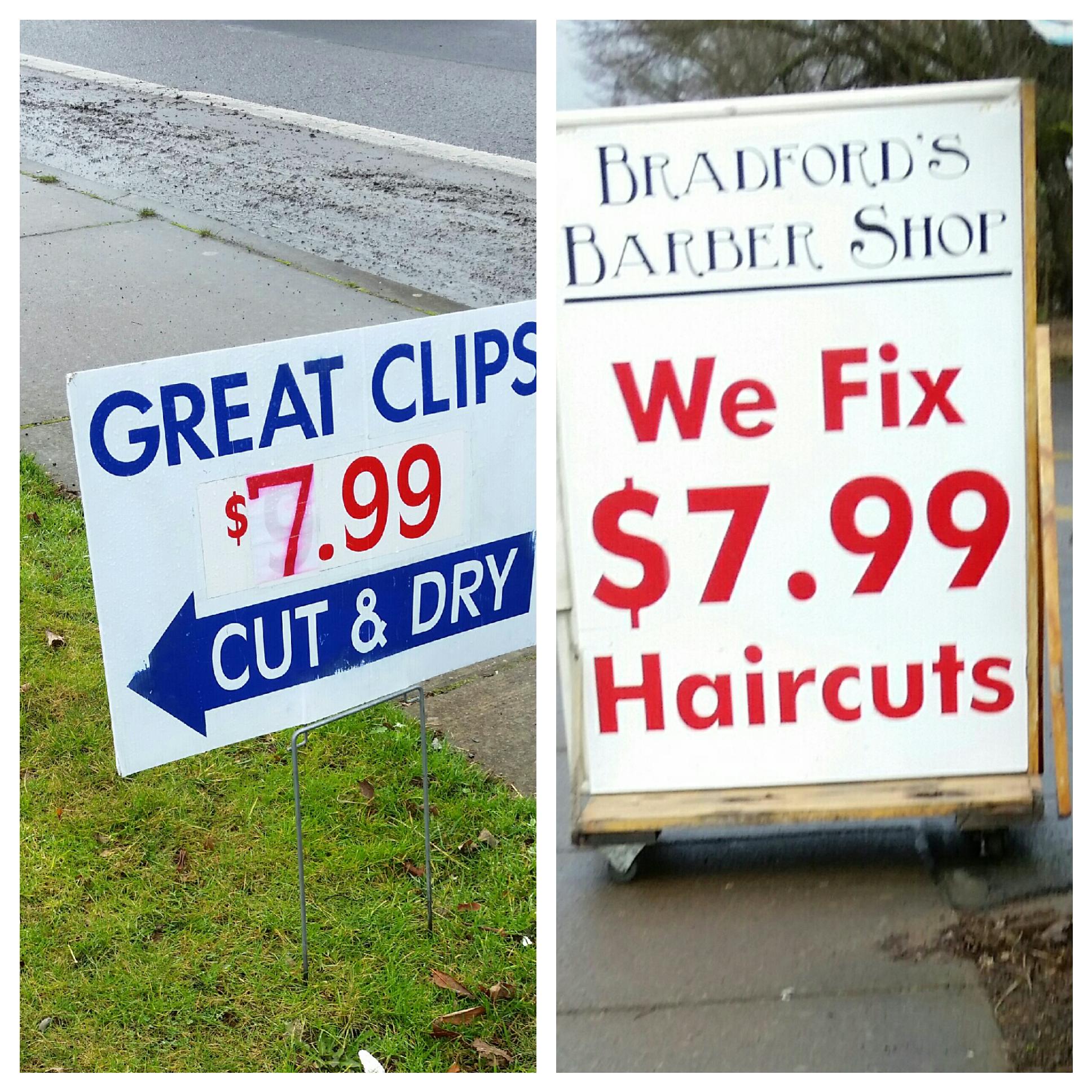 Shots fired by the local Barber shop.