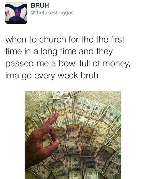 When in church...