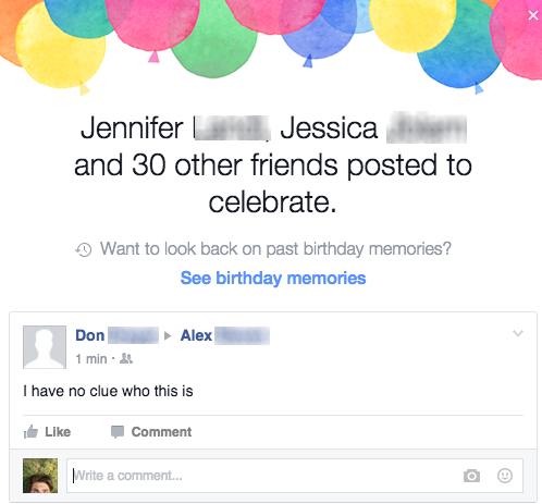 Appreciate the Birthday Wish, Don