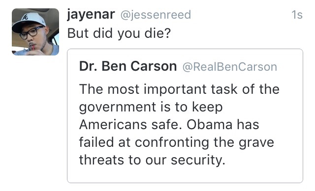 But did you die tho??
