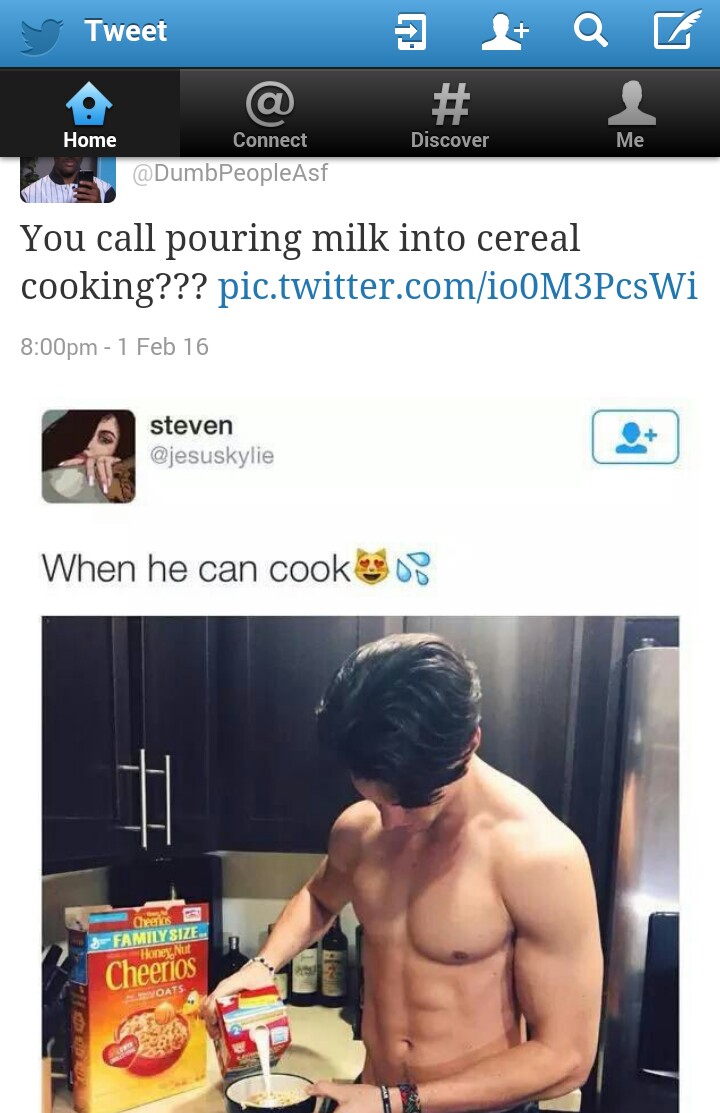 He's practically a chef.