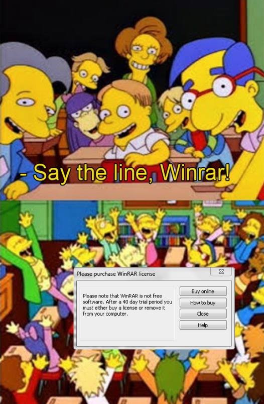 Say the line, Winrar!