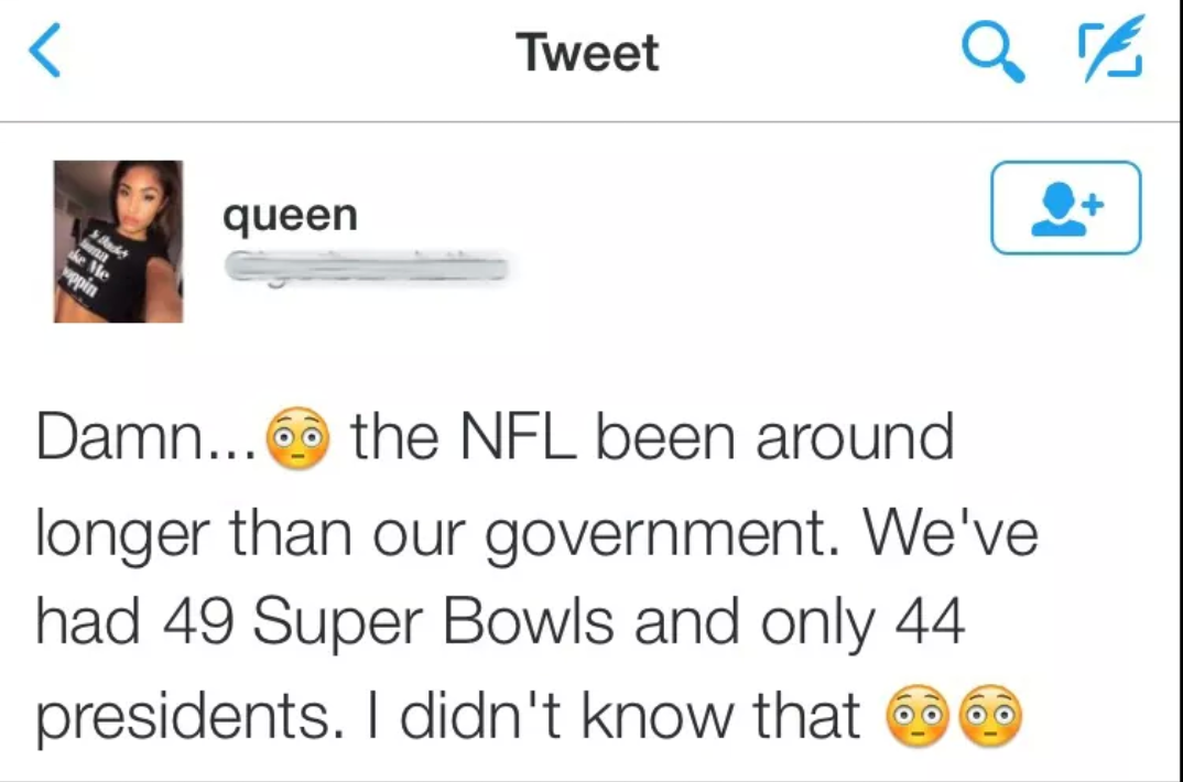 The super bowl is older than America.