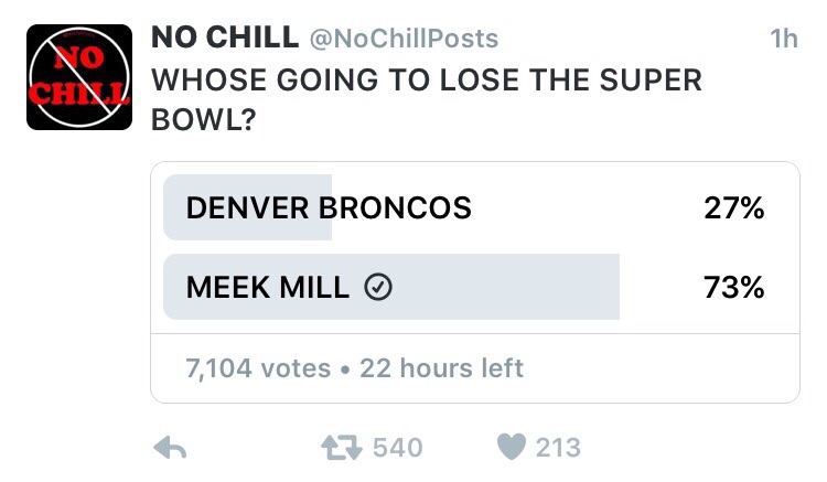 meek still takin L's