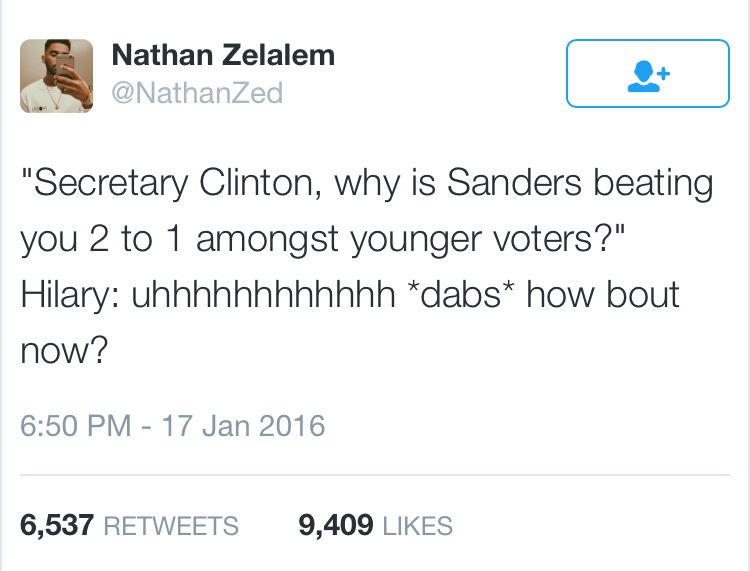"Did you hear that new Future album?" *Dabs*