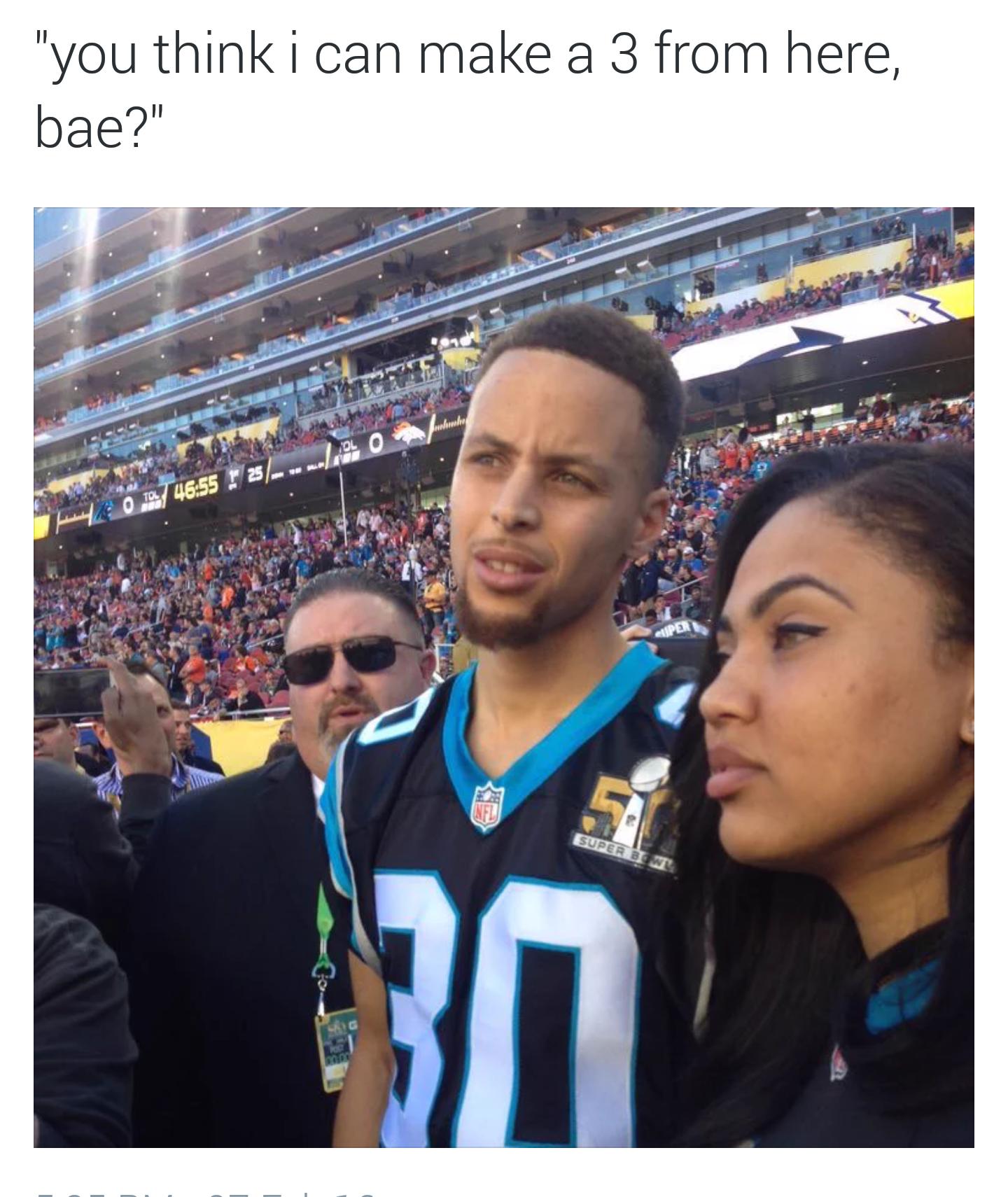 He could hit a 3 from Narnia.