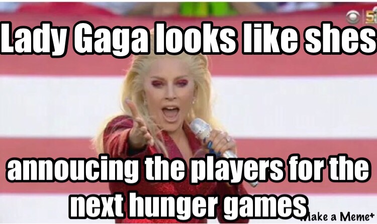 Lady gaga at the super bowl